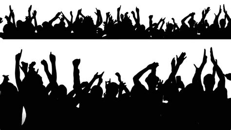 Crowd silhouette of people having fun at club,… - Royalty Free Video