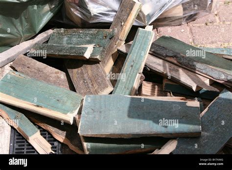 A Pile Of Fire Wood Stock Photo Alamy