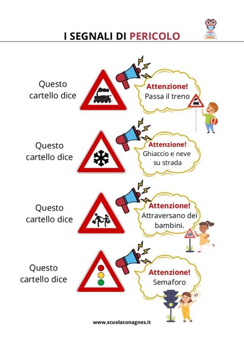 Raccolta Di Schede Educative Sui Segnali Stradali Per Bambini