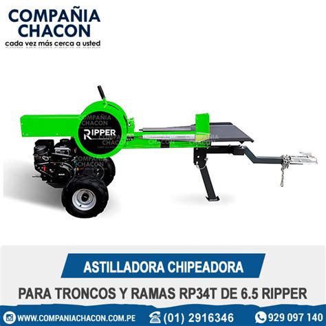 ASTILLADORA CHIPEADORA PARA TRONCOS Y RAMAS RP34T DE 6 5 RIPPER