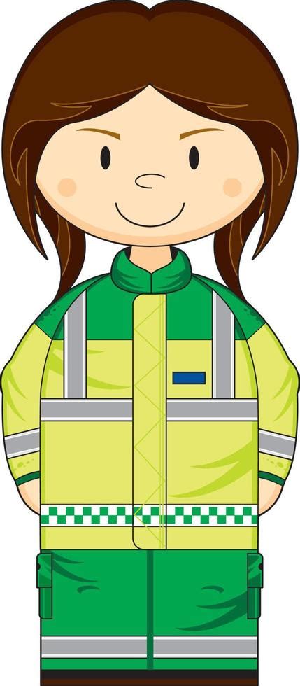 Cute Cartoon British Ambulance Woman Paramedic 21739278 Vector Art at ...