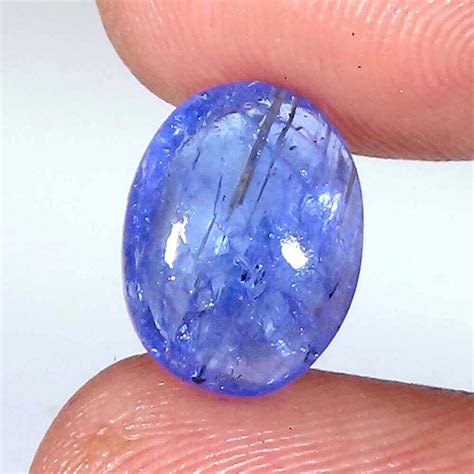 Natürlich Blau Tansanit Cabochon Lose Edelstein 4 60 Cts 9x11x4 MM