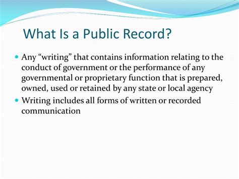 Ppt Public Records Disclosure Powerpoint Presentation Free Download