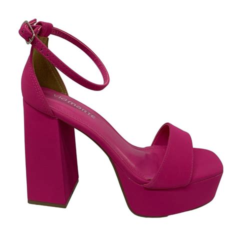 Sand Lia Plataforma Via Marte Feminina Rosa Pink Rosa