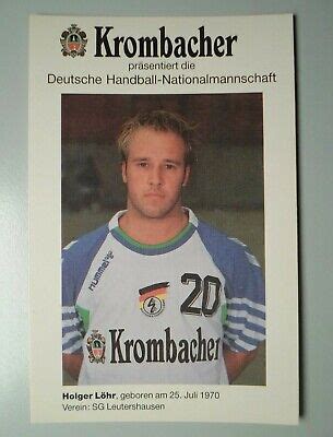 Holger L Hr Autogrammkarte Deutsche Handball Nationalmannschaft Eur