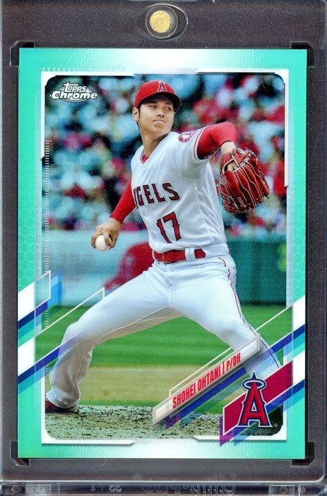 Topps Chrome Aqua Refractors Shohei Ohtani Mint