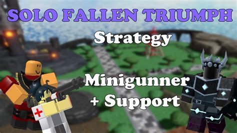 SOLO FALLEN MODE TRIUMPH MINIGUNNER STRATEGY Tower Defense