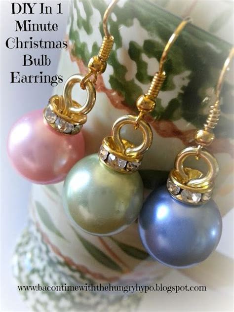 Diy In Minute Easy Christmas Gifts Bulb Earrins Diy Earrings