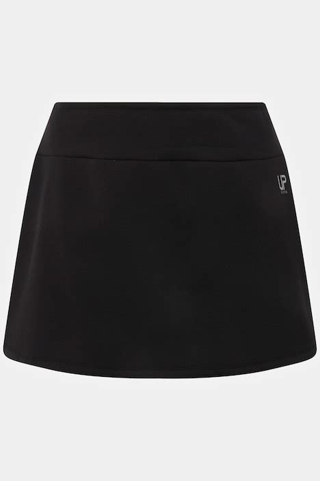 Faux Fur Lined Skirt Black Ulla Popken