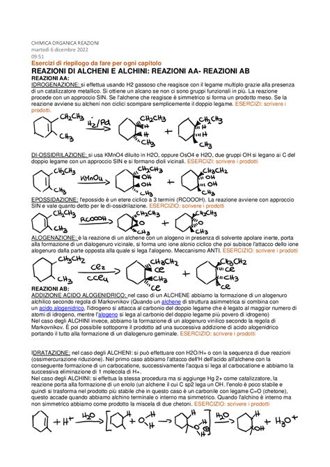 Schema Vie Di Sintesi Organiche Schemi E Mappe Concettuali Di Chimica