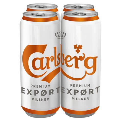 Carlsberg Export Lager 4 X 568ml Cans Beer Iceland Foods