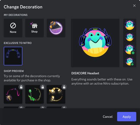 Avatar Decorations Discord