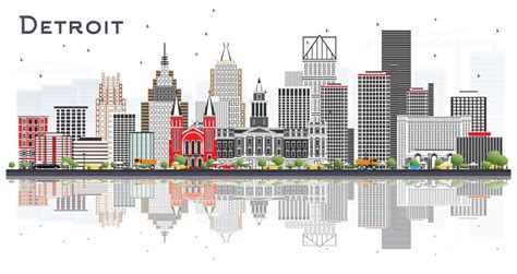 Detroit Skyline Vector Images (over 220)