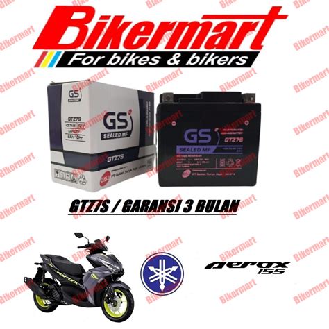 Jual Aki Motor Yamaha Aerox 155 Gtz7s Accu Kering Mf Shopee Indonesia