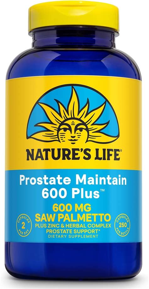 Natures Life Prostate Maintain 600 Plus Prostate Support Supplement