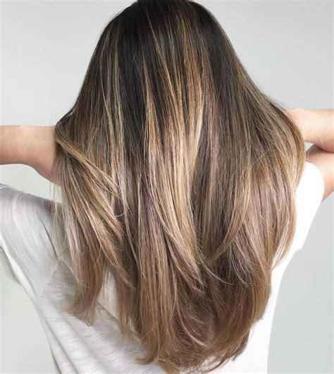 Balayage For Summer Straight Hair Brunette To Blonde Long Hair