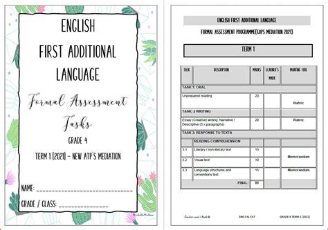 English Fal Fat Gr 4 Term 1 2021 • Teacha