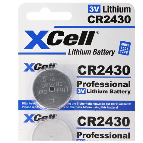 5er Sparset CR2430 Lithium Batterie 3V CR2430 Batterien Im Praktischen