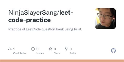 GitHub NinjaSlayerSang Leet Code Practice Practice Of LeetCode