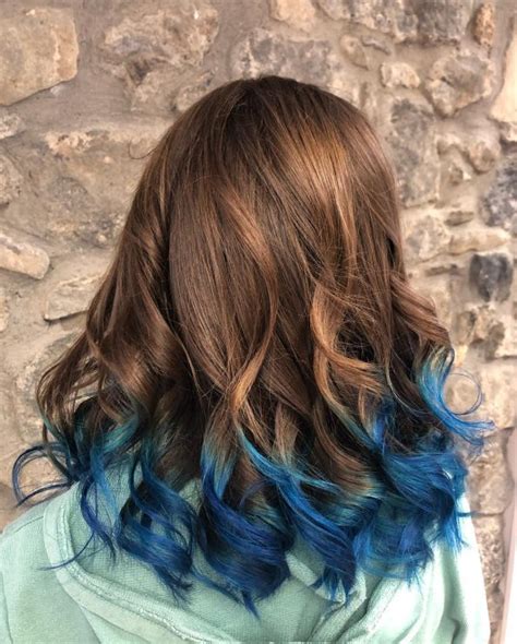 Cabelo Pintado Nas Pontas - Cabelo azul nas pontas: 60 ideias que esbanjam charme e atitude