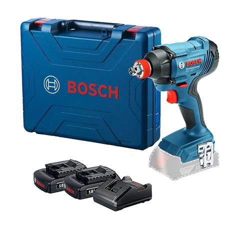 Llave De Impacto Bosch Gdx 180 Li 18v 2 Baterías Y Maletín Industrias Gsl