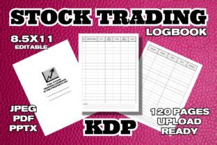 Kdp Interior Stock Trading Logbook Graphic By Cent Digital Products