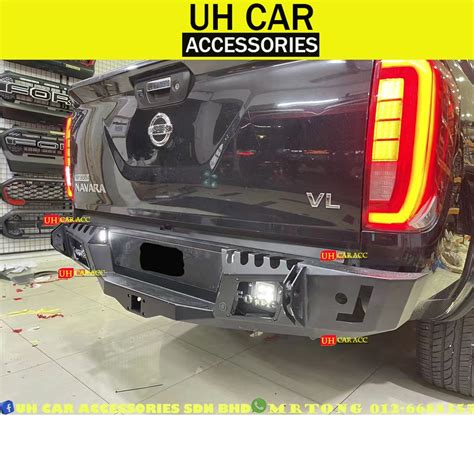 Nissan Navara Np300 Pro4x Force Op Steel Rear Bumper Bull Bar Shopee