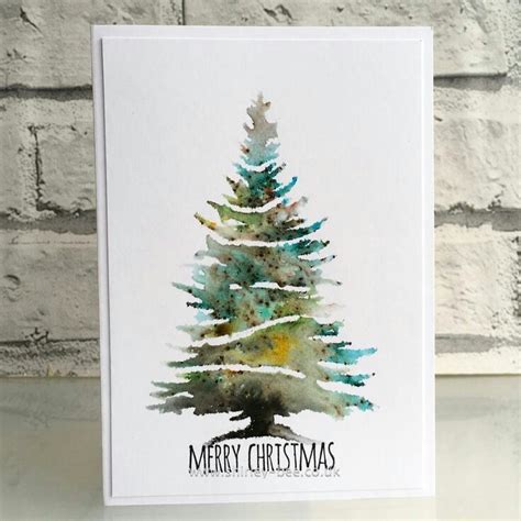 Pin By L Vete On Aquarelle Painted Christmas Cards Watercolor