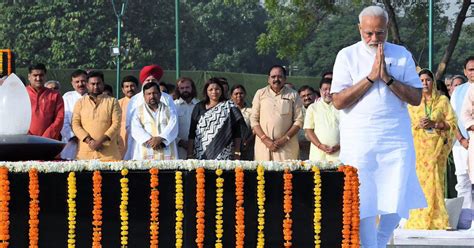 India News LIVE Narendra Modi Pays Tributes To Mahatma Gandhi Ahead Of