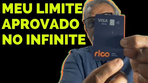 MEU LIMITE DE CRÉDITO DO CARTÃO VISA INFINITE DA CONTA DIGITAL RICO