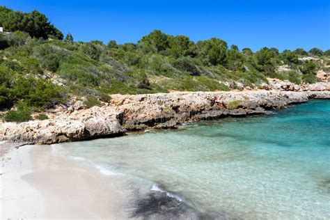 Cala Sa Nau Schne Bucht Und Strand Auf Mallorca Spanien Europa