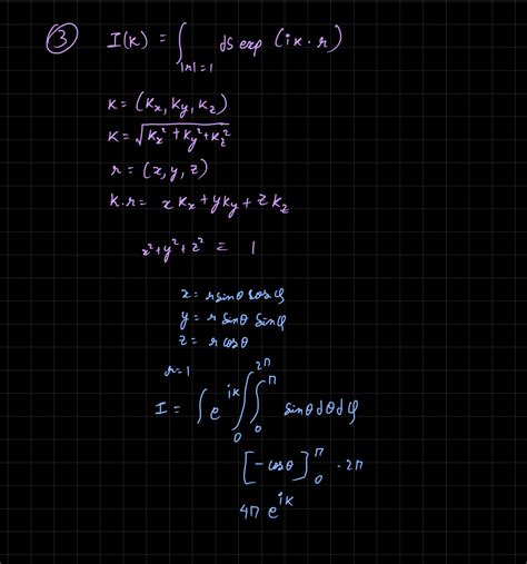 calculus - integral over the surface of a three-dimensional sphere of ...