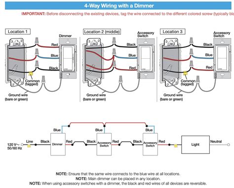 Help Needed With 4 Way Caseta Dimmer Accessory Switch Wiring Configuration R Lutron