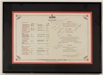 Lot Detail Elvis Presley Signed Inscribed Las Vegas Hilton Hotel Menu