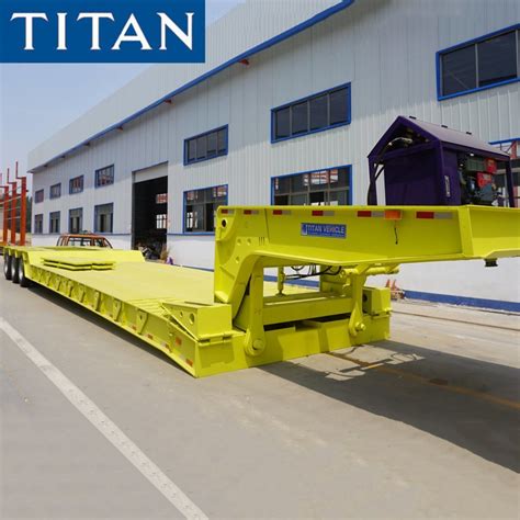 Titan 3 Lines 6 Axles Detachable Gooseneck Lowboy Trailers Detachable