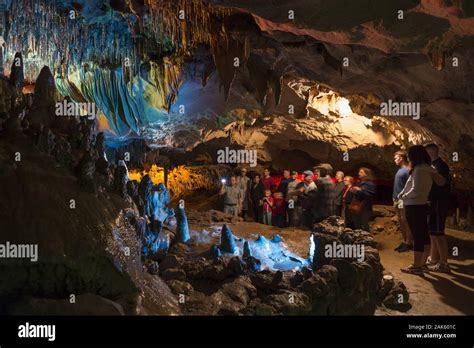 Marianna Florida Caverns State Park Gefuehrte Hoehlen Tour Florida Usage Worldwide Stock