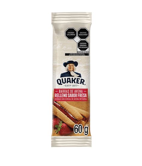 Barra De Avena Quaker Con Relleno Sabor Fresa Quaker M Xico