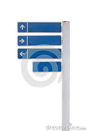 Traffic Signs, Road Signs Or Guide Post Isolated On White Background ...