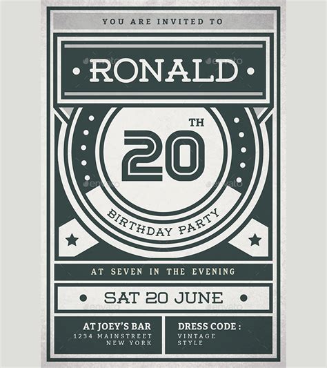 Retro Birthday Invitation - 14+ Examples, How to Make, Tips