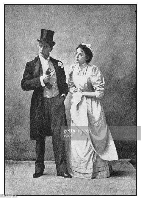 Antique Photo Actors Couple High Res Vector Graphic Getty Images