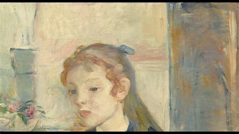 Junges M Dchen Mit Einer Sch Rze Von Berthe Morisot Video Von G Nter