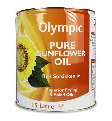 Olympic Sunflower Oil 15 Litres Drum Olympic Foods