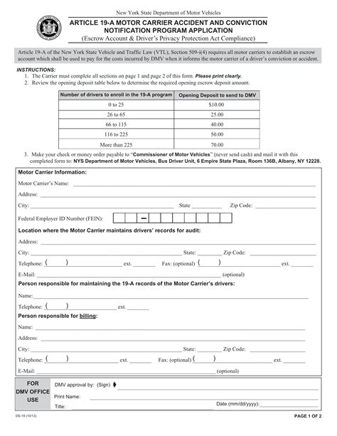 Dmv Form Ds 19 ≡ Fill Out Printable Pdf Forms Online