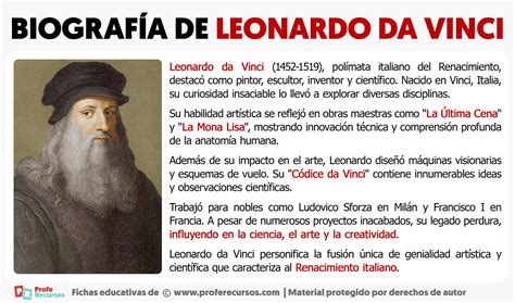 Biografía de Leonardo da Vinci