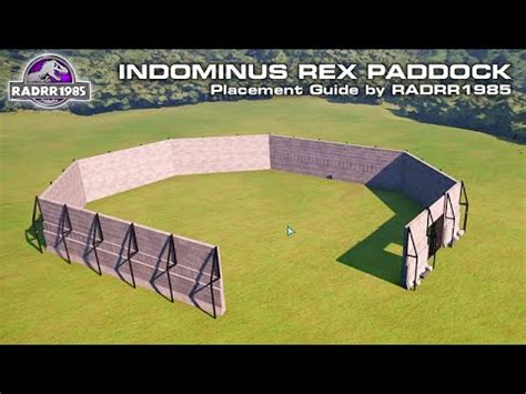 Indominus Rex Paddock Scenery Items Placement Guide By RADRR1985