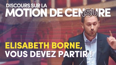 Elisabeth Borne Vous Devez Partir Damien Maudet YouTube