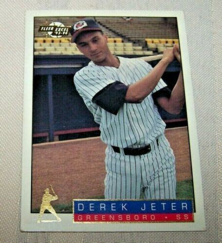 1993 94 DEREK JETER FLEER EXCEL MINOR LEAGUE GREENSBORO HORNETS 106 EBay