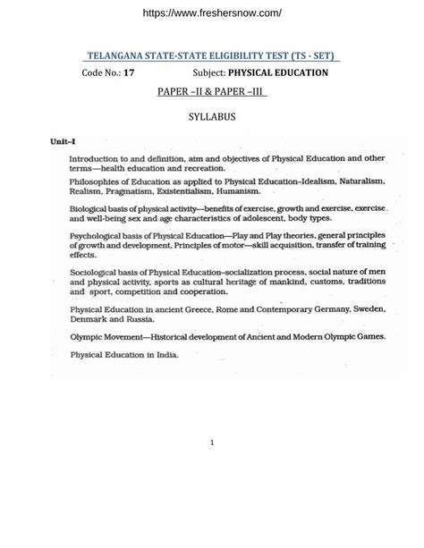 PDF PAPER II PAPER III SYLLABUS Freshersnow Introduction