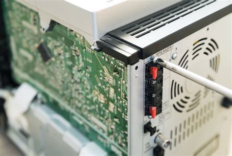 Repair of the Musical System. Stock Photo - Image of amplifier ...