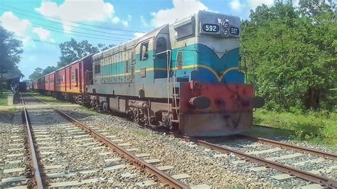 Sri Lankan Railway Calss M2 592 With Udayadevi Express Train At